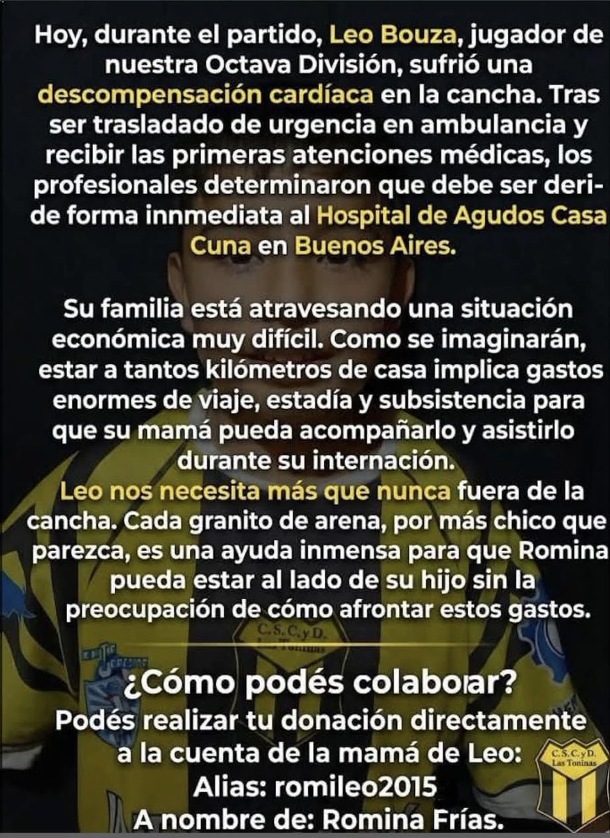 pomelo_10's tweet photo. Buscando la solidaridad de todos, desde ya gracias por el solo hecho de tenerlo en cuenta…🙏🏼🙌🏼 https://t.co/2XjB4dfMaz