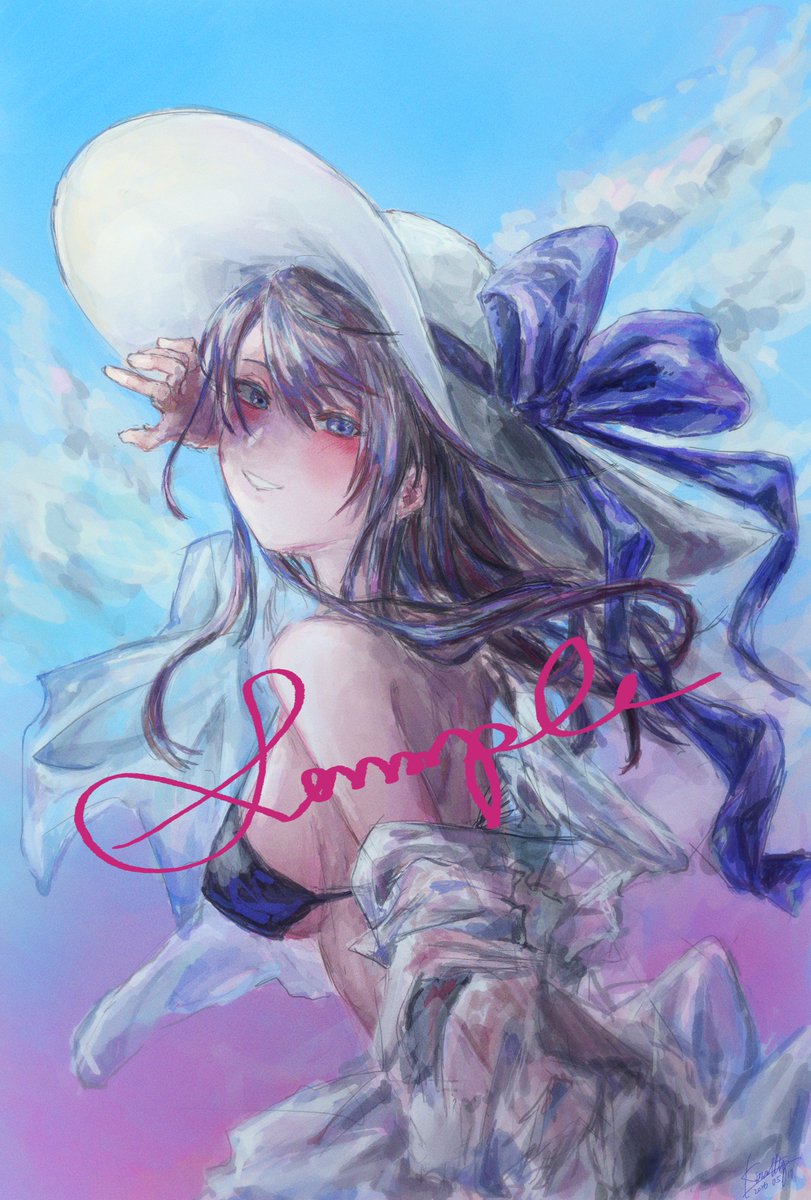 クラスのバザーで販売するポストカード用イラストを描くのを手伝ってる!! クラスのバザーで販売するポストカード用イラストを描くのを手伝ってる!!
