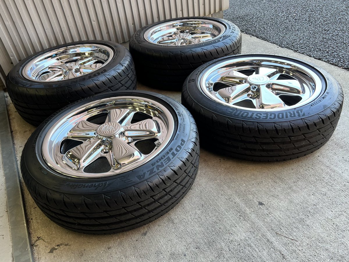次のマシンもコレで行こう👍 Fuchs 6J chrome 165/55R15✨ Fuchs 7J