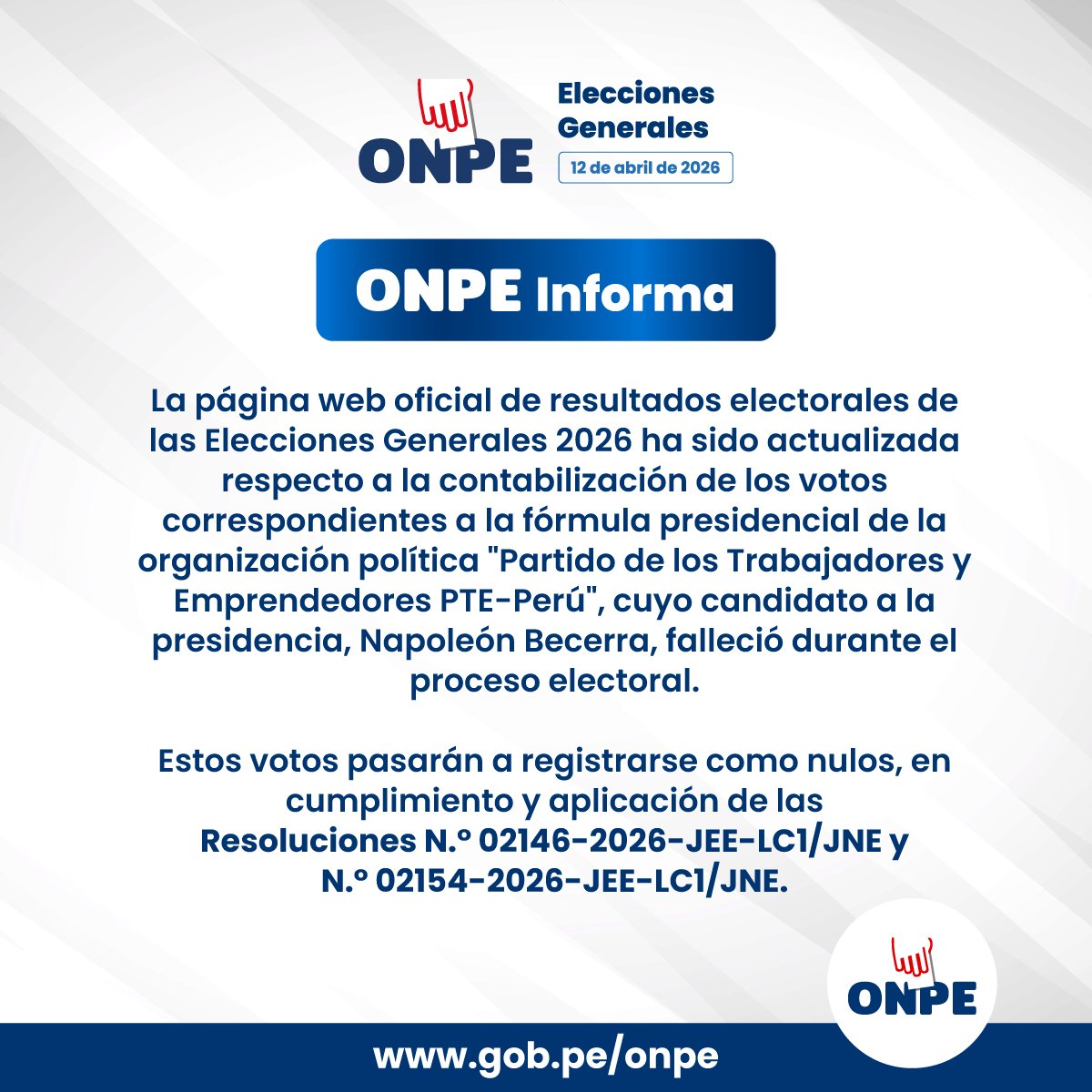 ONPE tweet media