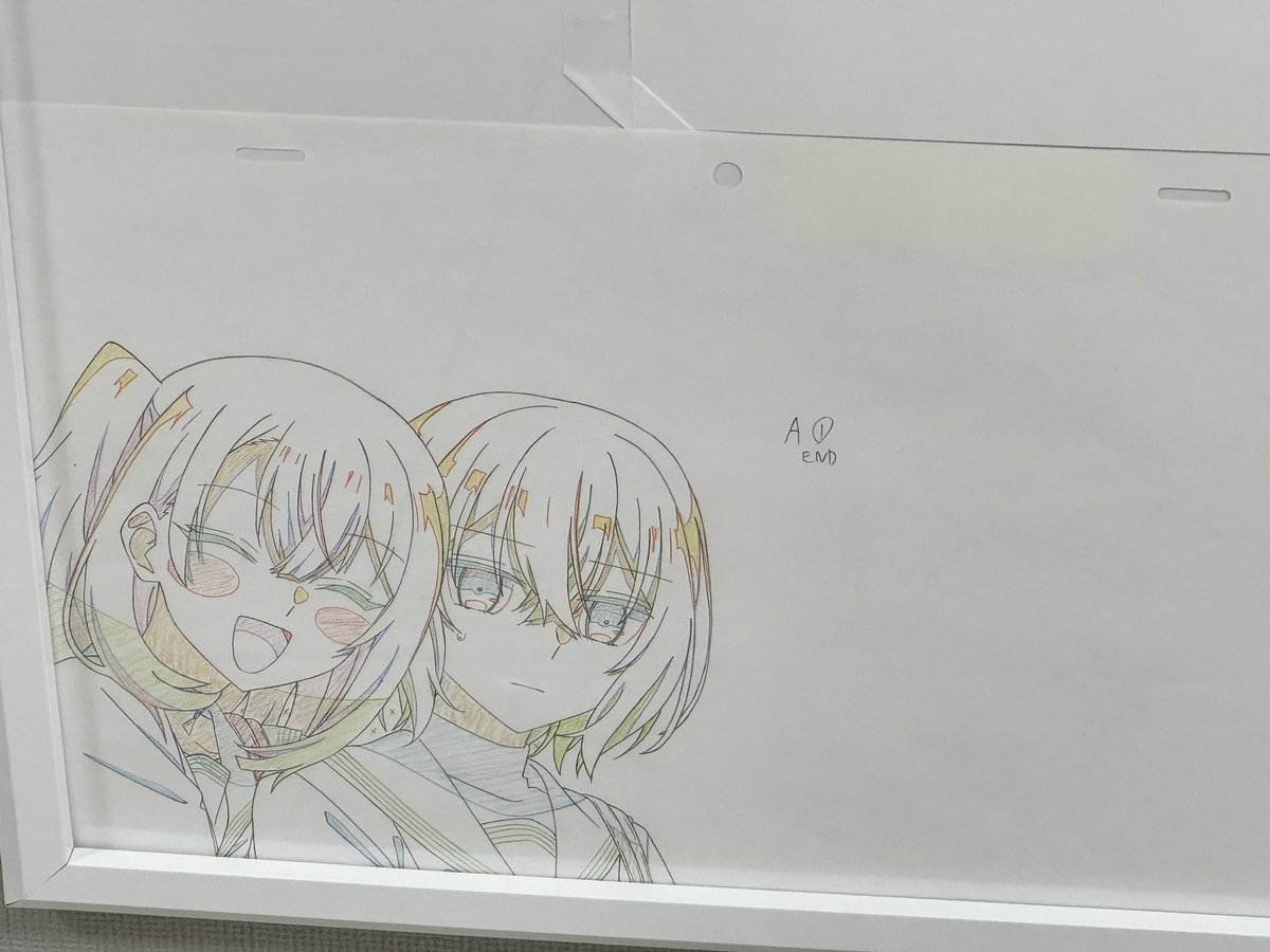 skuld1124_2's tweet photo. わたたべの原画展に私が描いた原画も飾られてた😌

 #わたたべ　#マチアソビ https://t.co/sGgwyzqCGd