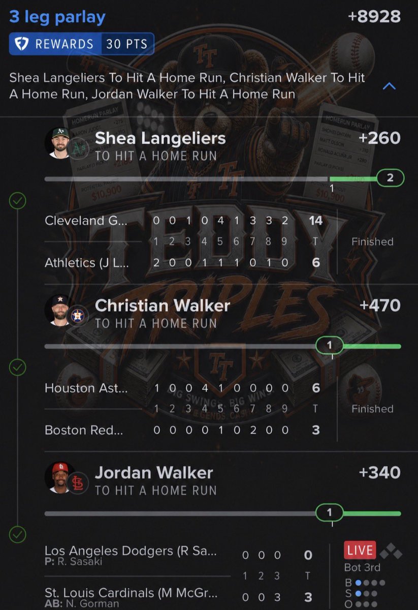 teddy triples tweet media