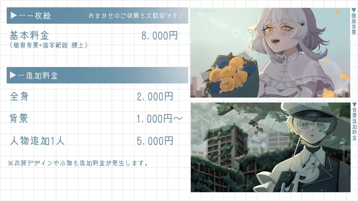 有償依頼受付中 6月着手のご依頼を募集しています。 詰め込みイラスト