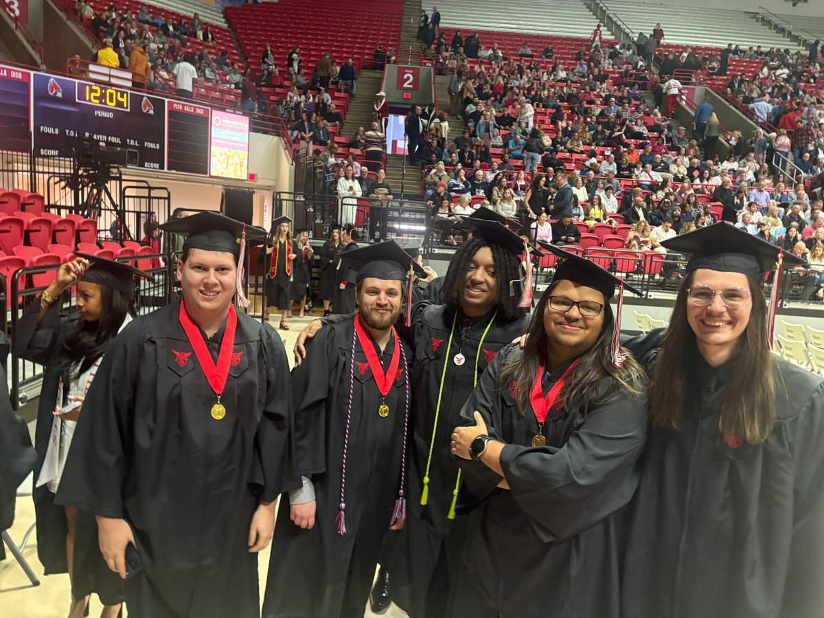 BSUCompSci's tweet photo. We're a couple weeks delayed, but want to recognize all of our recent CS grads. We caught photos of a few of you. (More photos in the first comment.) If we missed you, please post a photo from the day in the comments. Congrats everyone! https://t.co/wv1z418Z8Q