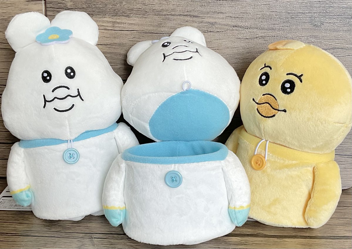 adores_tanuki's tweet photo. んぽちゃむ　ぬいぐるみ小物入れ
登場しました♪全2種です😉
ぬいぐるみみたいで飾ってもカワイイ小物入れです😆
#アドアーズ #楽しい、ヨリミチを。 #んぽちゃむ https://t.co/fSCr04VmFr