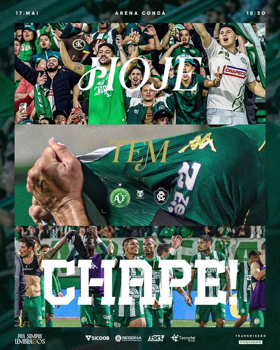 GSilva32337's tweet photo. HOJE TEM CHAPEEEEEEEEEEE! 🇳🇬

Neste domingo (17), a Chape entra em campo para enfrentar o Remo em duelo válido pela 16ª rodada da Série A do Campeonato Brasileiro. 

A partida acontece às 18h30, na Arena Condá. Vamos jogar juntos! 💪 https://t.co/PS89oXlHKj