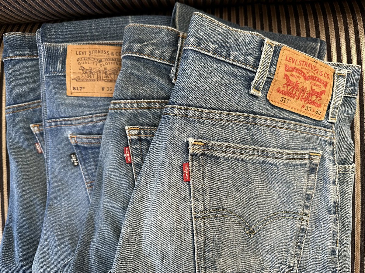 kunikatu92's tweet photo. 今日は5月17日☀️リーバイス517👖のお手入れ👍細くも太くも無く1番のお気に入り🚶
#リーバイス517
#517の日 https://t.co/qvhHIhmclw