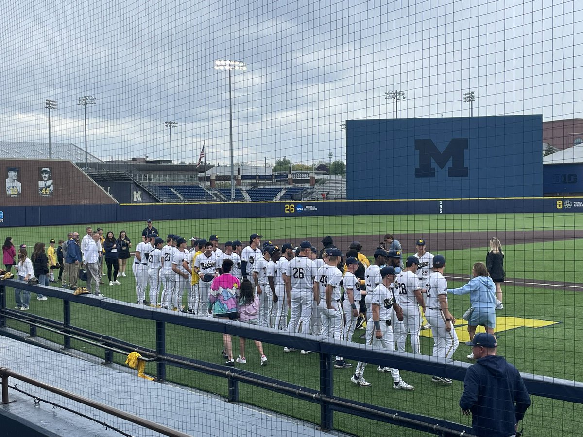 EvaBreitner99's tweet photo. May is Stroke Awareness Month and Coach Eric got to throw the first pitch at the U of M baseball game today. Last June at softball practice he had a stroke. I will admit that it was a scary experience but I am so thankful that he has made a speedy recovery! https://t.co/I5KBf7jqlI