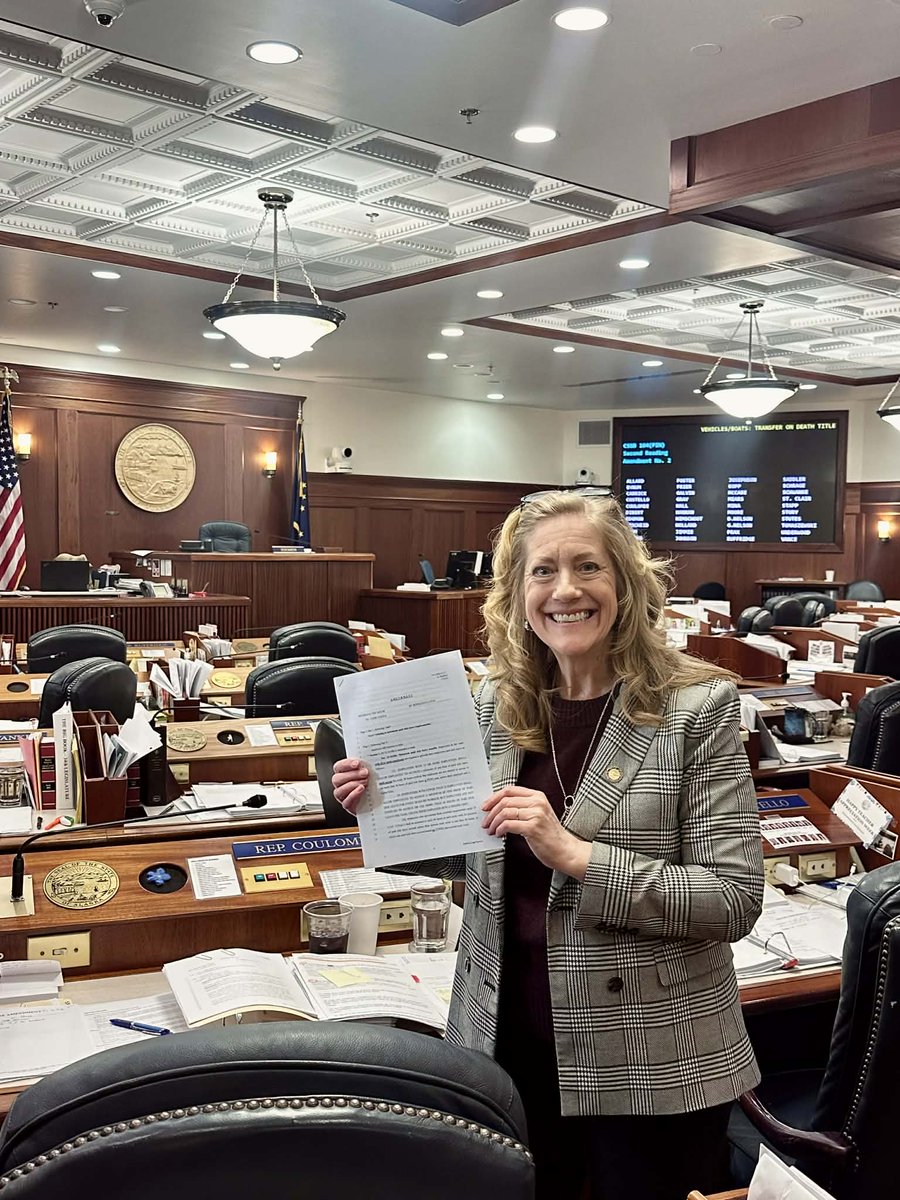 RepCoulombe's tweet photo. Big win for Alaska’s small businesses!

I passed an amendment easing costly paid sick leave mandates from 2024 Ballot Measure 1 by raising the threshold to businesses with 10+ employees and exempting seasonal workers. Protecting small businesses means protecting Alaska jobs. https://t.co/cZYxEBLnyA