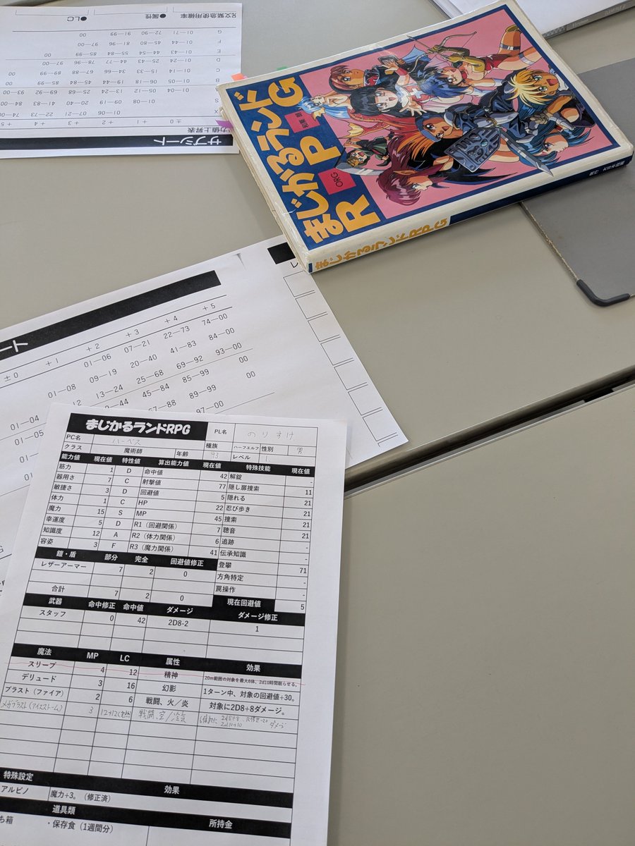 tama_con_staff's tweet photo. 今日は「まじかるランドRPG」に参加します。今日を逃すと参加できなさそうだったので……
#dice_do https://t.co/K4d2OwAyJ8