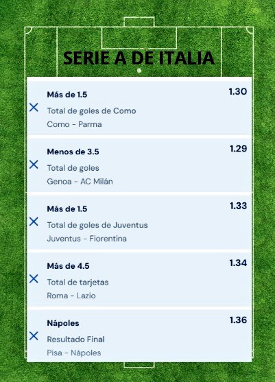 jperez_1216's tweet photo. Vamos a dejar varias apuestas de las ligas top de europa e incluimos la bundesliga 2 que también se juegan mucho, Bueno empecemos con esta :

SERIE A 🇮🇹 https://t.co/4uzgV6xQIy
