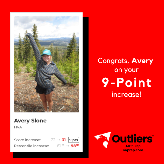 ACTprep's tweet photo. Congrats to Avery Slone from Hardin Valley Academy for increasing 9 points from a 22 to a 31! #act #college #actprep #ACT #tutoring #studentsuccess @HardinValleyYou @HVAChess @HVA_boyssoccer @DECAHVA @HVA_TF @RoHAWKtics3824 @HVA_FBLA https://t.co/hntd7NndsL