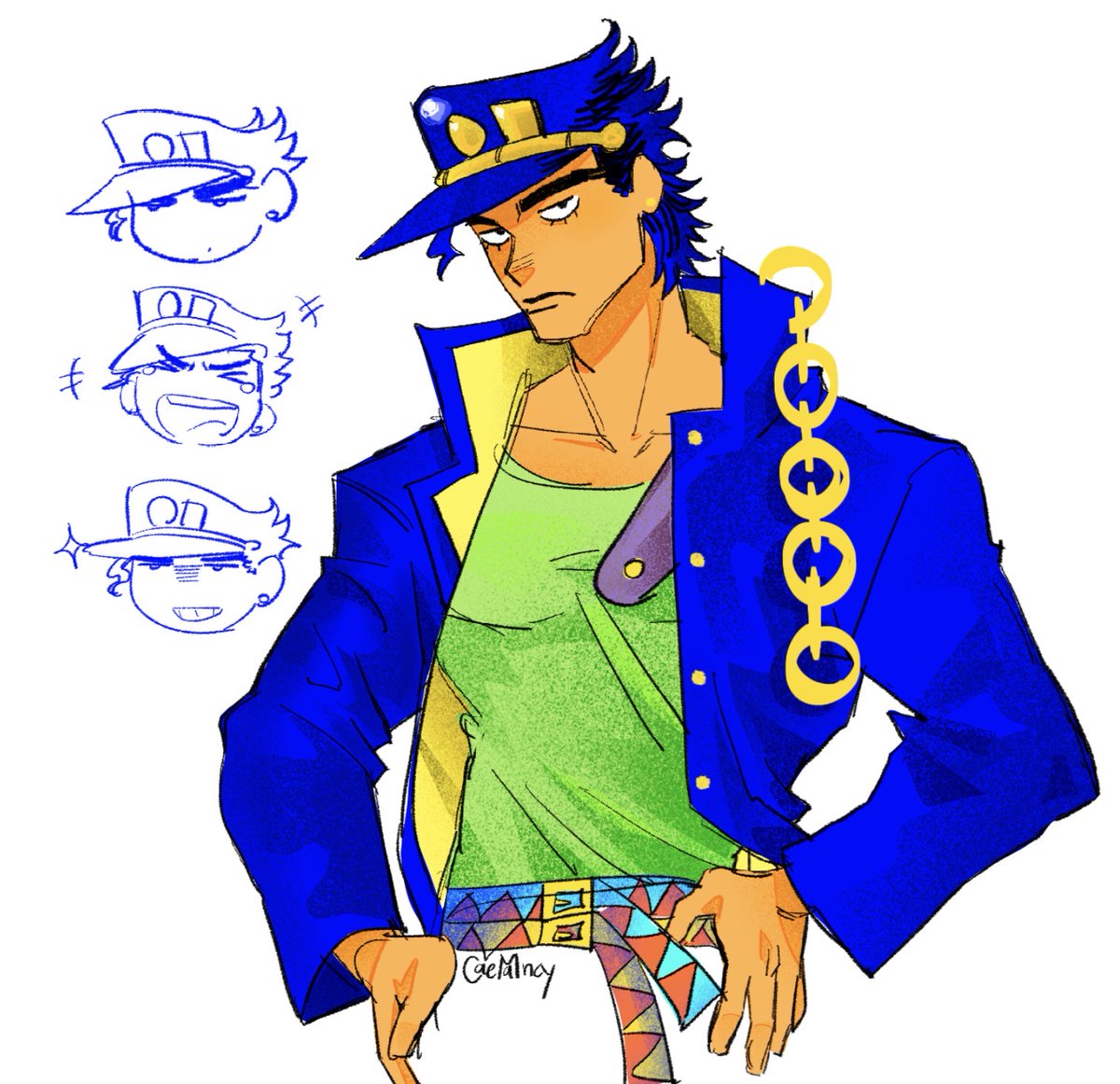 CAEmancy's tweet photo. very vibrant jotaro
goodnight 👋👋🌠
#jjba #jjbafanart https://t.co/BEREakWhLO