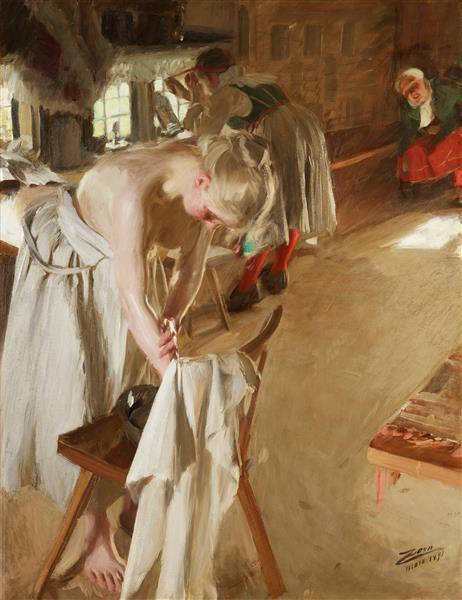vickyvidal1's tweet photo. #FelizDomingo ☕️
👨🏻‍🎨 Anders Zorn (🇸🇪 1860-1920)
🖼️ Sunday Morning 
🎨 Óleo sobre lienzo 
📆 1891 
📐 121 x 93 cm 
🏛️ Colección privada https://t.co/cgHnYOknUT