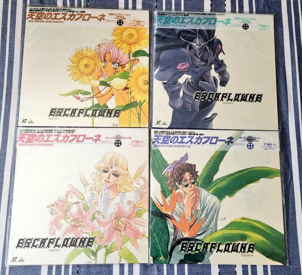 【未開封含む】 天空のエスカフローネ LD レーザーディスク　全13巻 前から探してた天空のエスカフローネのレーザーディスクが全巻揃って