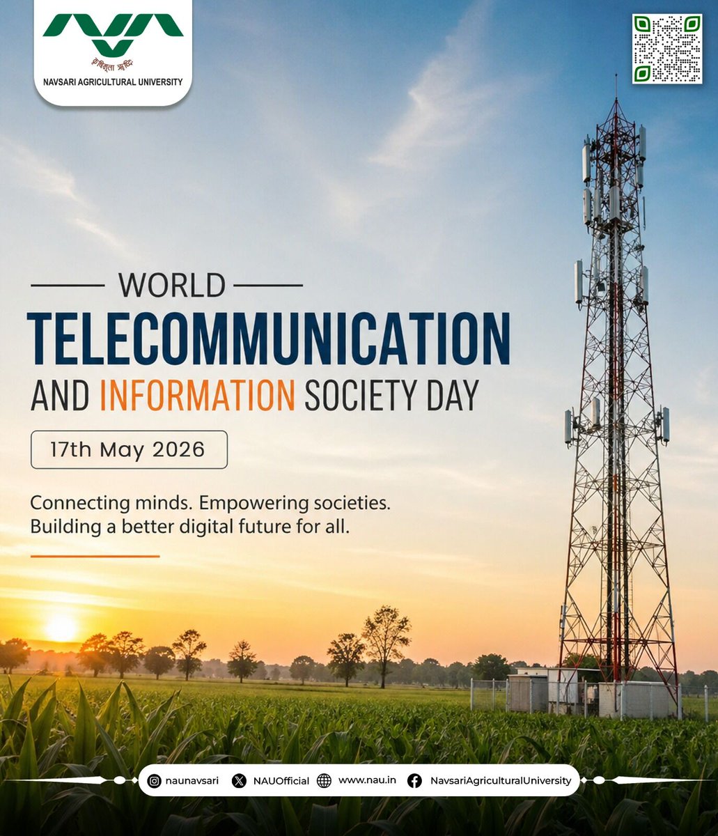 NAUOfficial's tweet photo. Celebrating connectivity, innovation, and a smarter digital future. 🌐✨

#WTISD2026 #WorldTelecommunicationDay #DigitalFuture #Connectivity #Innovation https://t.co/XyBhXtI1WP