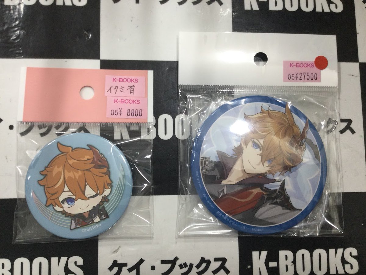 入荷情報】 ＃原神 原神 Symphony 缶バッジ ※裏面痛み有り プライズ