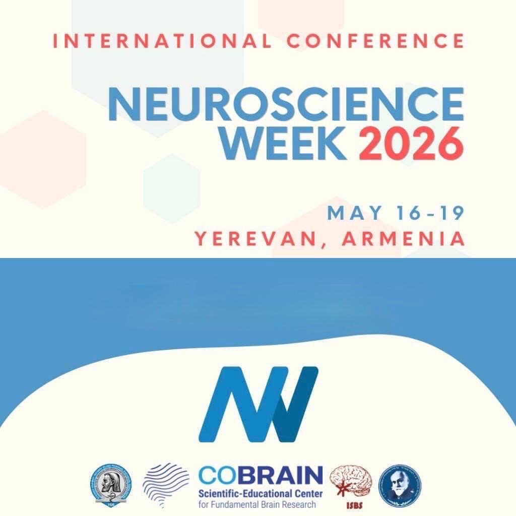 BIOSEE22's tweet photo. The final day of the international conference “Neuroscience Week 2026” will take place on May 19 at the L. A. Orbeli Institute of Physiology.
We warmly invite you to join this international event, dedicated to the latest achievements in Neuroscience. https://t.co/er9BXK3yiO