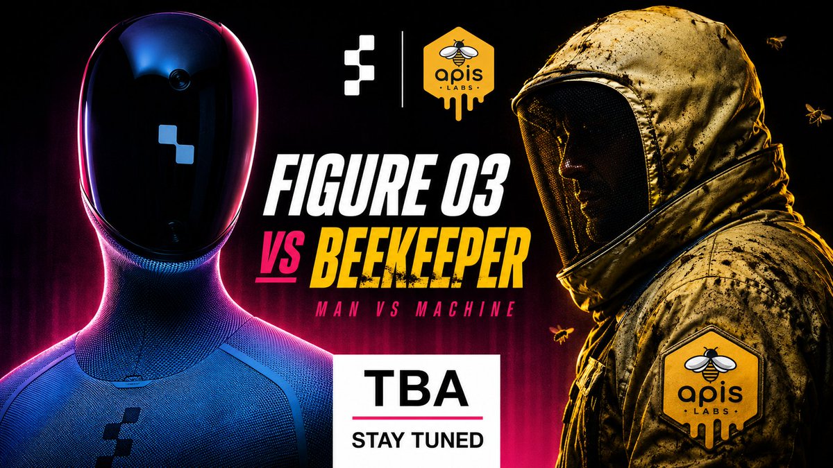 apislabsspc's tweet photo. 🐝🤖 FIGURE 03 VS BEEKEEPER ⚡

What if humanoid robots could help save the bees?

At Apis Labs SPC we’re exploring the future of AI, robotics, and regenerative beekeeping to protect pollinators and build Honey Bee Reserves. 🍯

MAN VS MACHINE?
Maybe the future is MAN + MACHINE. https://t.co/qOgwjUsJXZ