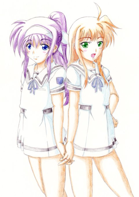 #フォルダに入ってる二人組晒してけ #過去絵 ひとり描いて力尽きるのでまあ無いです ←おいこれいつ描いたのだ? ←…10年以上前…