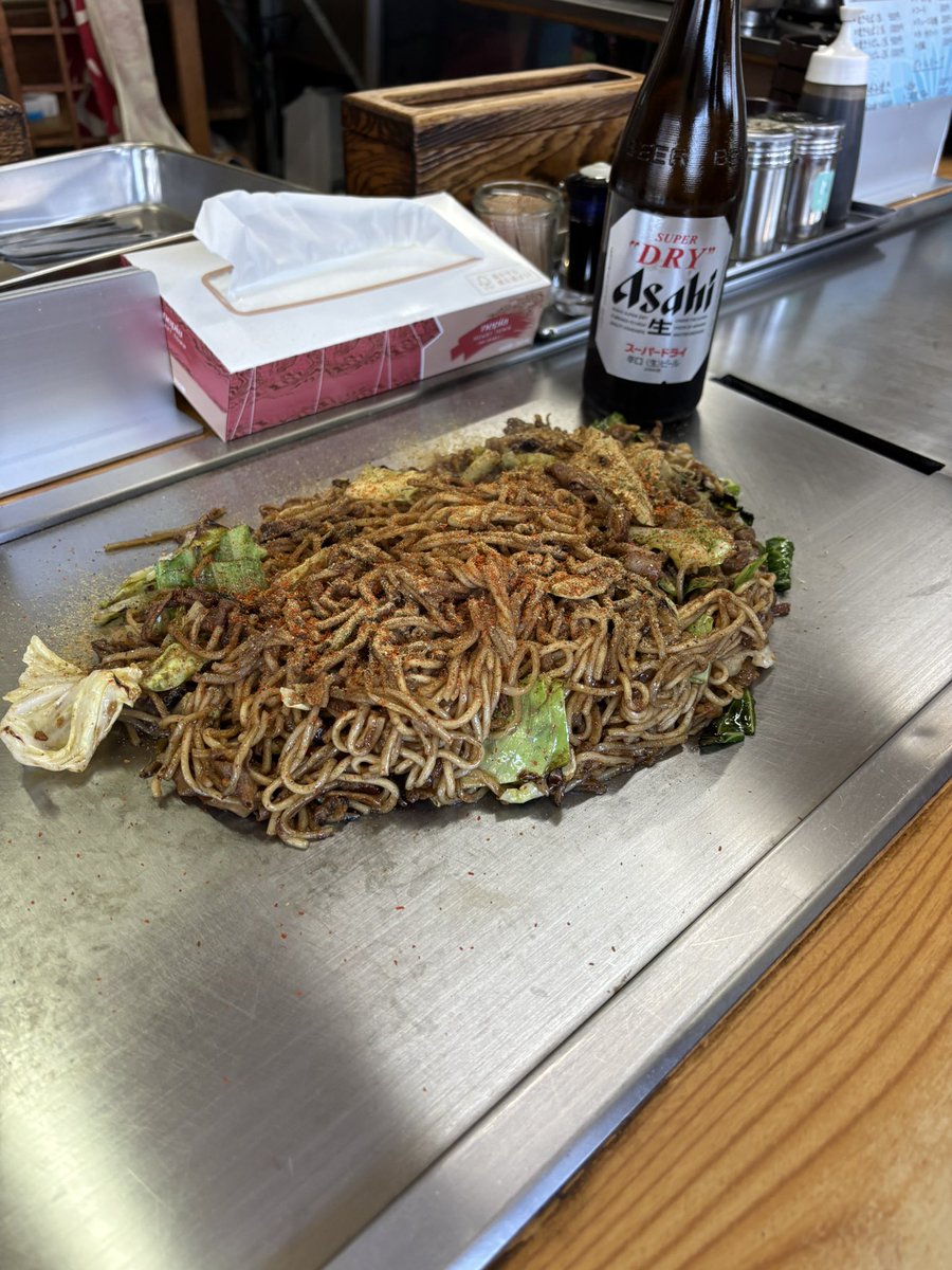 Sc30Shino's tweet photo. 久しぶりの焼きそばとお好み焼き😌食べ過ぎた🤦‍♂️ https://t.co/BE5TBn7Ob5