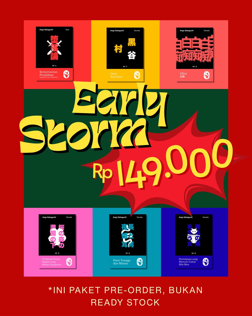 nyoranganbooks's tweet photo. Hanya untuk 10 pemesan pertama! Jika masih ada yang kurang jelas dalam unggahan (cek reply) ini, silakan DM untuk pertanyaan atau pemesanan. Males nulis. 😡 

#AngoSakaguchi https://t.co/fODQnkKybS