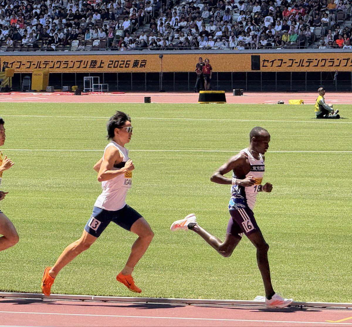 ak_rikujo's tweet photo. 【大会結果】
セイコーゴールデングランプリ陸上2026東京
男子3000m

🥈 #井川龍人 7分39秒36(日本新記録更新)

応援ありがとうございました！

#AsahiKASEI
#旭化成陸上部
#セイコーGGP https://t.co/fCAIGHOcLe