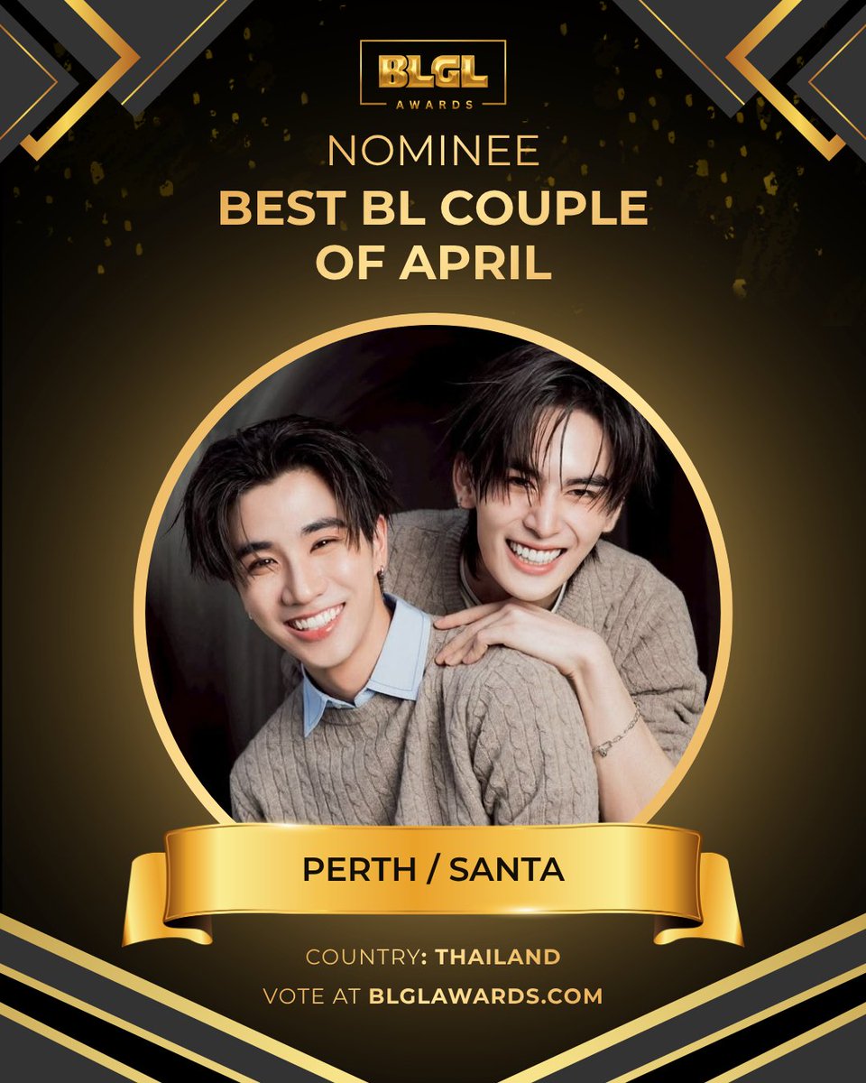 blglawards's tweet photo. Let’s vote for the best BL Couple that aired in April!

Before you scroll—name one show that has your vote!

🗳 Voting is open now through May 30 (23:59 UTC).

Vote at https://t.co/lL0CjJ2VyF

#BLGLAwards #BLGLAwards2026 #netjj #uppoom #perthsanta #sammyschildernsday https://t.co/3zx2Sh9ix2