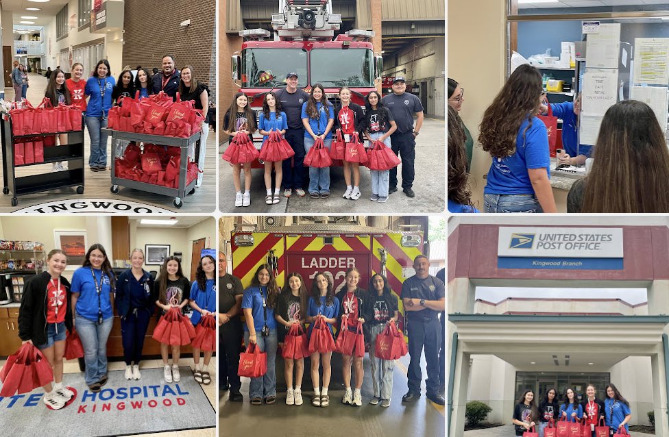 HumbleISD_KMS's tweet photo. NJHS members created 100 “Kindness Kits” as part of a service project funded through a national award program. Each kit was delivered as a small token of appreciation to the dedicated first responders &amp; other personnel who serve our Kingwood community every day. #KMSCougarPride🐾 https://t.co/DMGm5hWg5H