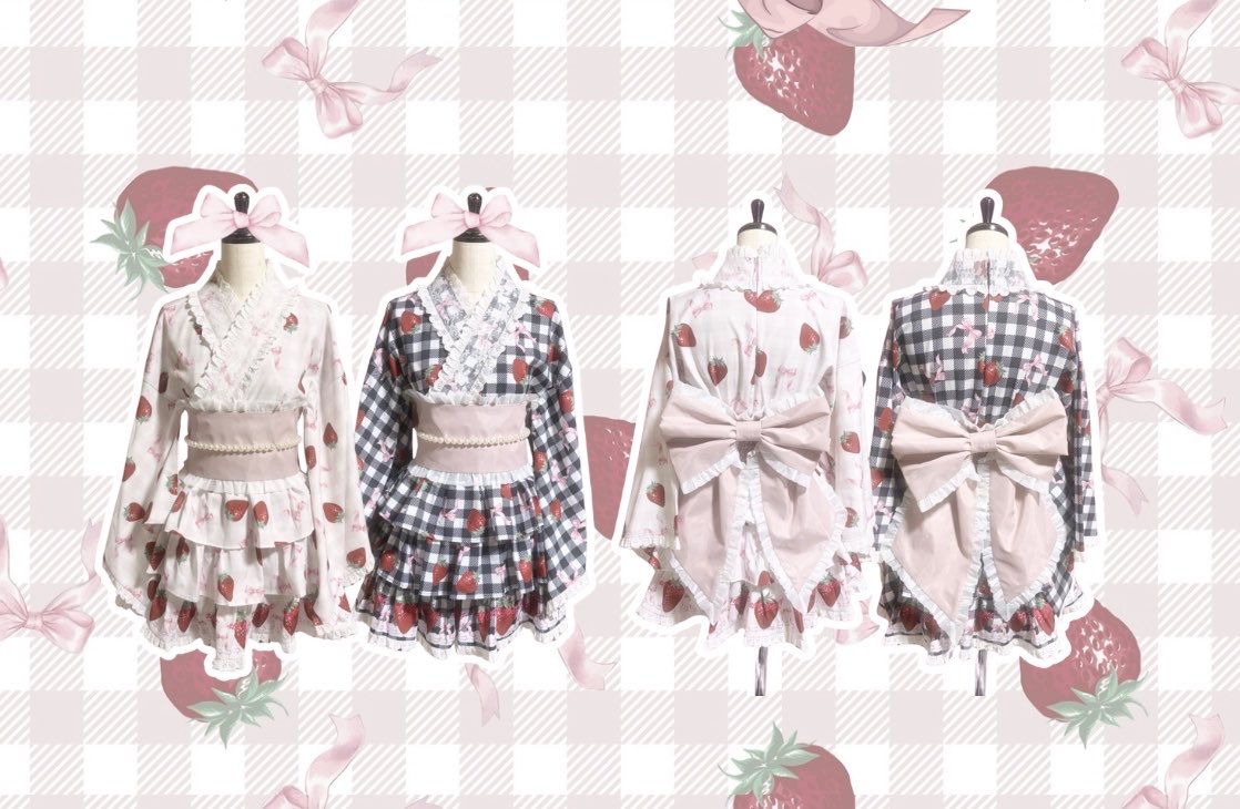 Strawberry Princess浴衣ドレス もう“好き”な子のところへ旅立ち