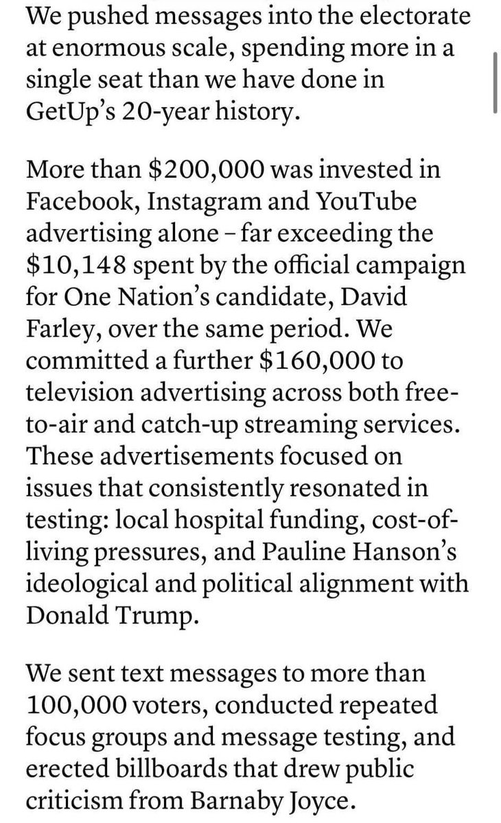 Burchell_Wilson's tweet photo. Your daily reminder that you can't buy election results, and our political establishment is about to be annihilated democratically. #auspol #DavidFarley #Farrar https://t.co/ND3ek1Go09