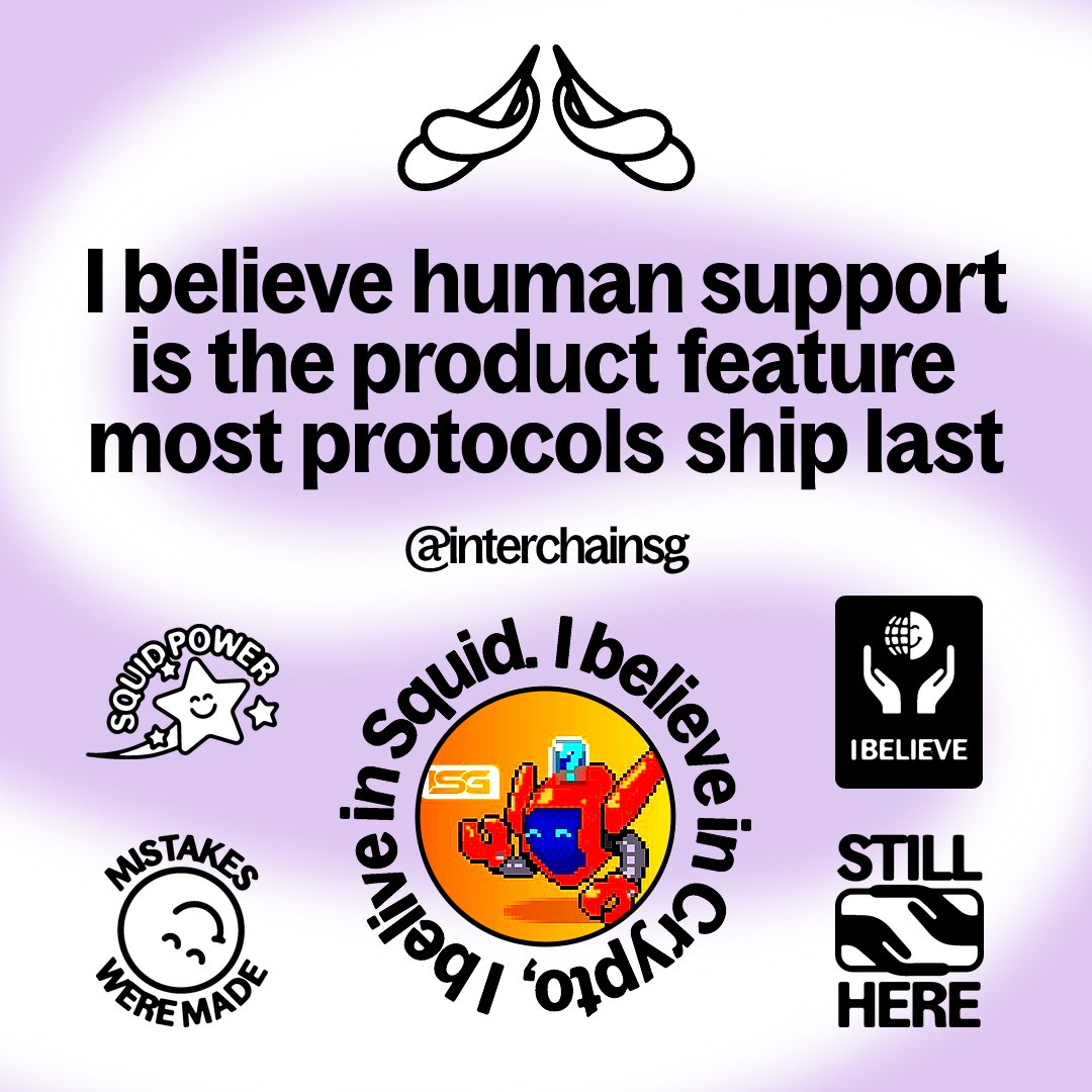 InterchainSG's tweet photo. We believe in projects that put their users and communities first. 

We believe in Squid 🦑💟 https://t.co/AoHSGfdNuJ