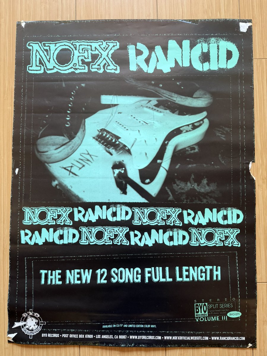 CHARLIE Rancid ライブポスター 2枚セット 昔実家の壁に貼ってたポスターを見つけた‼️2002年リリースの当時物