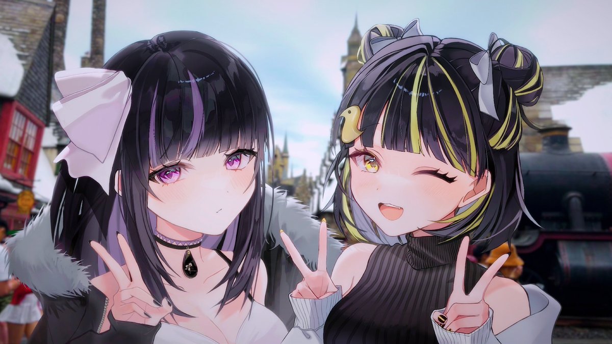 ⭐️ yo_riri ⭐️ These are pictures from when Imosya and I went to USJ!