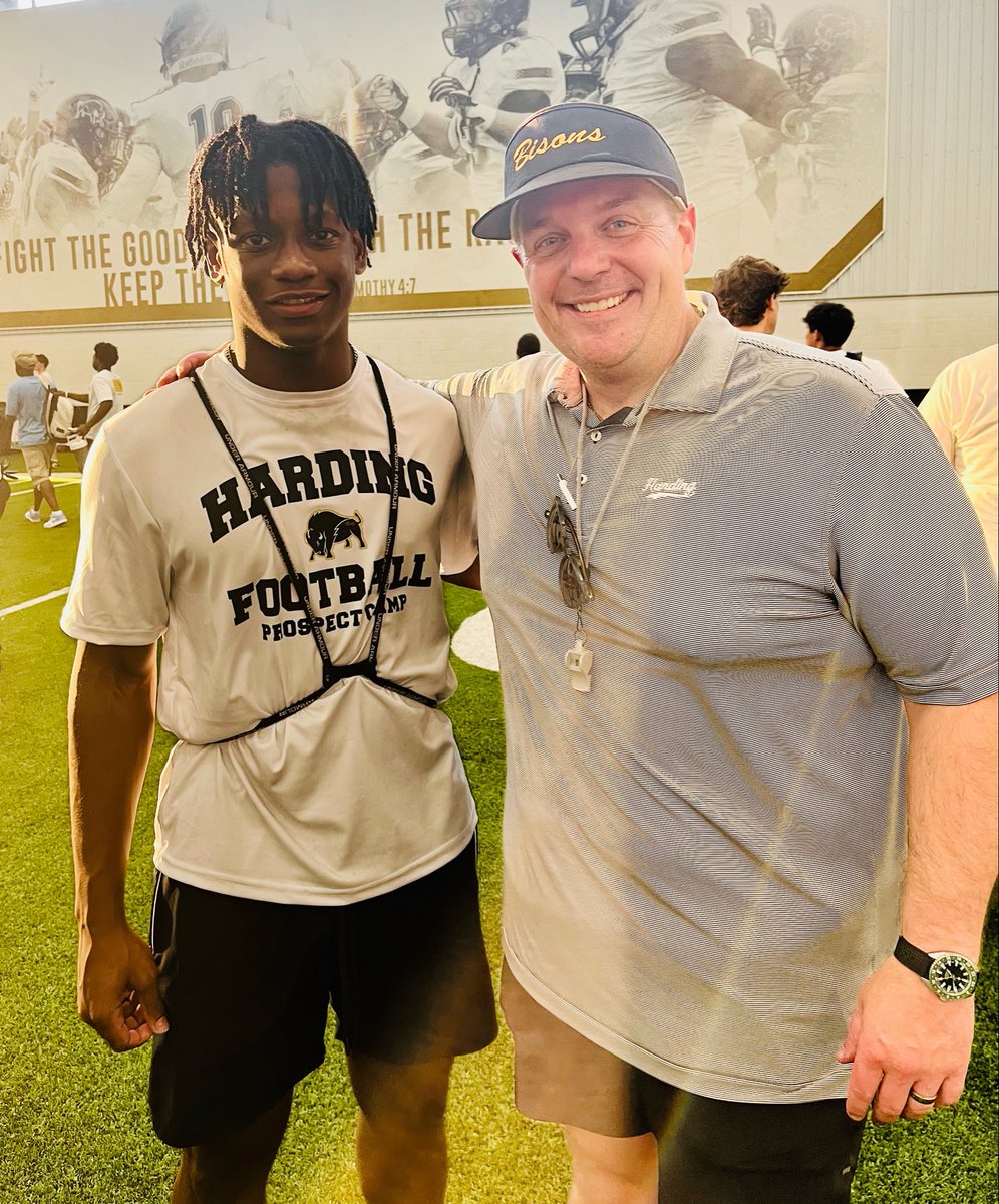 LaydanWatley's tweet photo. Thank you @Harding_FB for the opportunity to compete and learn more about your program. https://t.co/eUZrOrM5iE