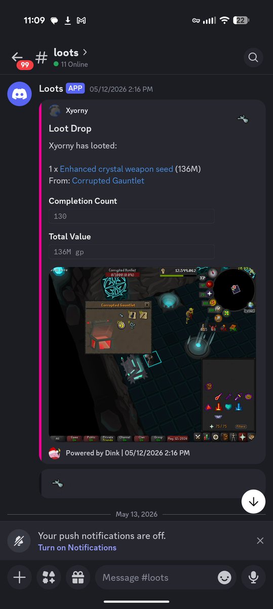 CesarBourbon's tweet photo. #osrs #gimosrs #ironman #im
Possibly the luckiest cg run ever? https://t.co/Qm5WyFO2I7