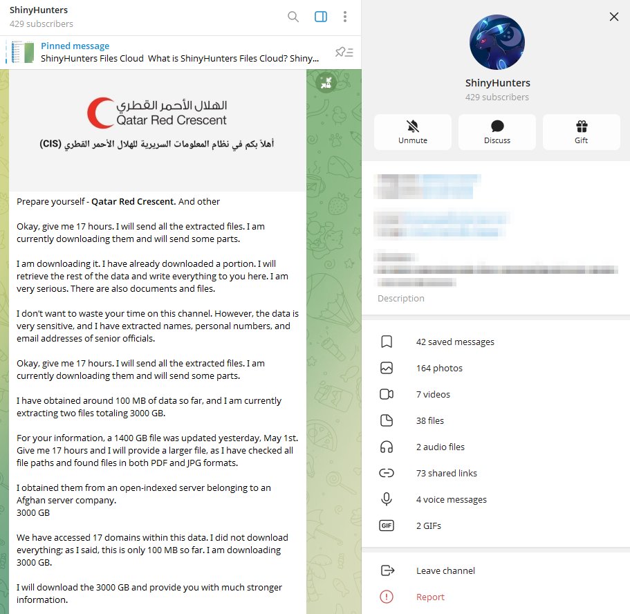 Team_D4rkn3ttz's tweet photo. ⚠️ Alleged Afghan Government-Linked Data Exposure Shared via ShinyHunters Telegram Channel — Reported by #TEAM_D4rkn3ttz @jzzzz1qw 

A threat actor, claiming affiliation with “ShinyHunters,” alleges access to infrastructure linked to Afghan government-related domains.

Claimed contents:

- .tar backups, SQL & server config files
- PDF/JPG document repositories
- Personal data records
- ~3TB across ~17 gov-linked domains

Referenced domains:

- reforms[.]gov[.]af
- mof[.]gov[.]af
- afmis[.]mof[.]gov[.]af

At this stage, the claim remains unverified. The available indicators are more consistent with misconfigured or exposed backup storage than with a confirmed intrusion.
#DataLeak #CyberThreat #BreachForums #Afghanistan #OSINT #CTI