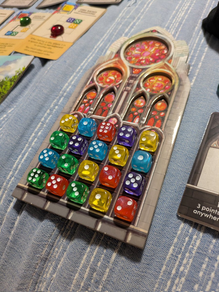 GameSliceShop's tweet photo. Few rounds of remastered Sagrada https://t.co/7l8c22toFt