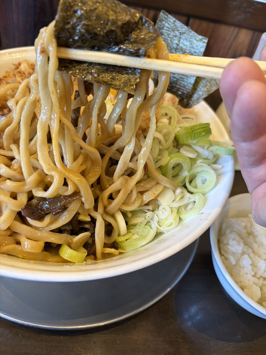 RT @ramen3150love: 🌸麺屋櫻弐🌸 栃木市 ラーメン(大) Ns A 油そばに