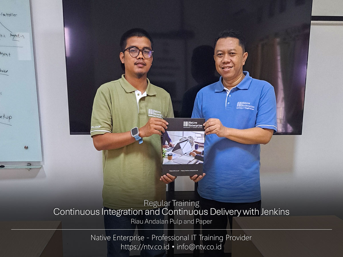 nativeent's tweet photo. Training Continuous Integration and Continuous Delivery with Jenkins bersama PT. RAPP

https://t.co/TFtH3i8XqQ https://t.co/4LaeIg2GOP