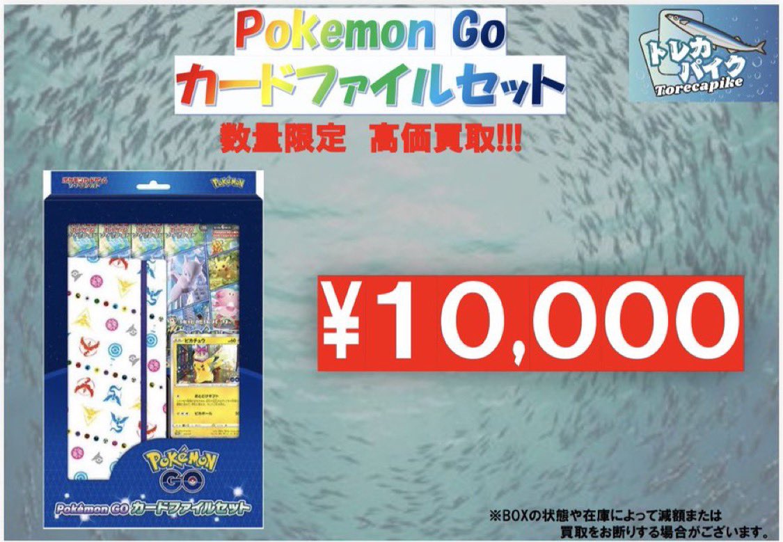 🌈🐥⸒⸒ポケカ 買取情報🐥⸒⸒🌈 ✓ポケモンGO カードファイルセット