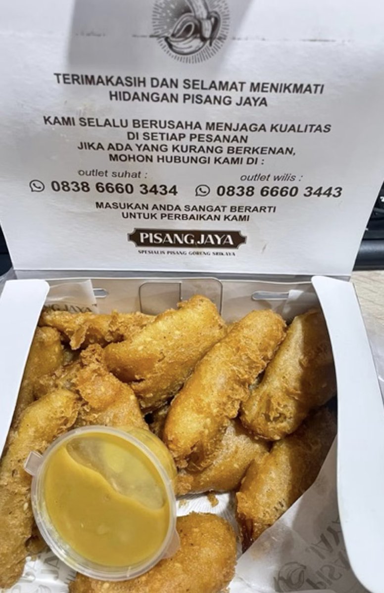 springgalaxy's tweet photo. Olaaa warga @infomalang 

Minggu gini jangan lupa cobain nangka goreng wijen yang lumer di dalam khas dari pisang jaya🤩✨

📍Jl. Simpang Wilis Indah No.11C
Start 25k an
Available di semua aplikasi ojol jugaa yaaa

Gas gass🤤
#pasarmingguinfomalang https://t.co/Iwb24EjKa9