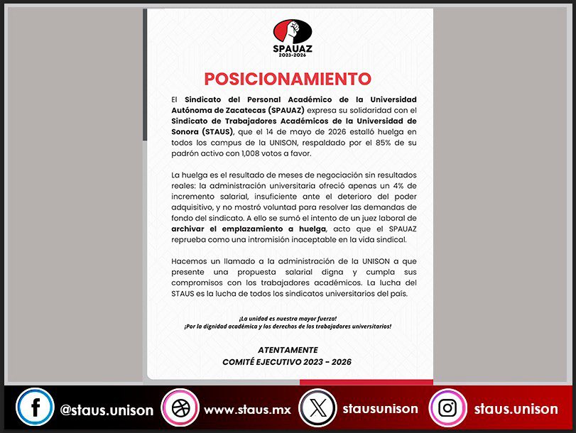 STAUS en Línea tweet media