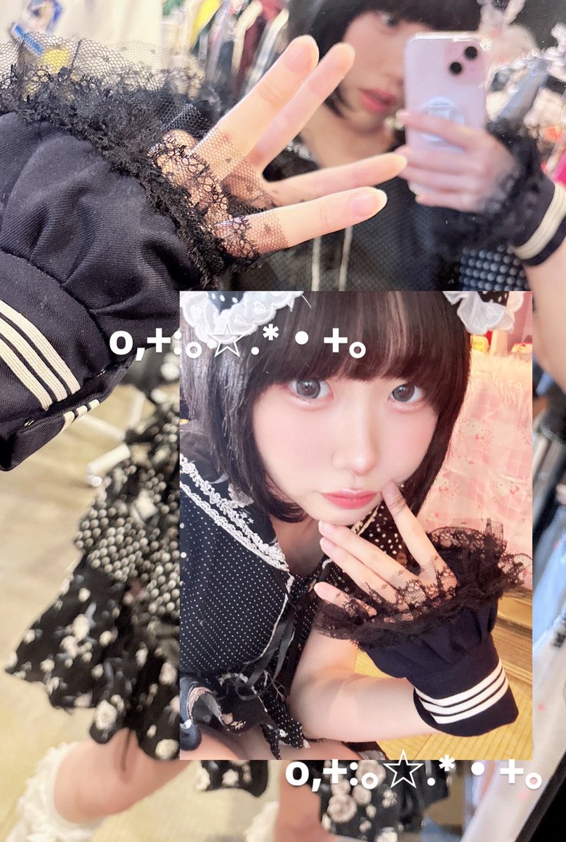 セーラー服お袖とめ かわゆいです,,, お手元が寂しい時に,,,♡ Tシャツ