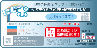 918police's tweet photo. #にじポ 💮SEASON-11💮 #にじぽり 
（2026年10月以降継続分）

応援まってます！
【8月末頃〆】

《にじポ応援カード》
https://t.co/n9qHGEjzUq
#クラウドファンディング 的なやつ！

《にじぽり応援会》
@ypf_message
https://t.co/KuiJmFkx8s https://t.co/X6KMUORI0Q
