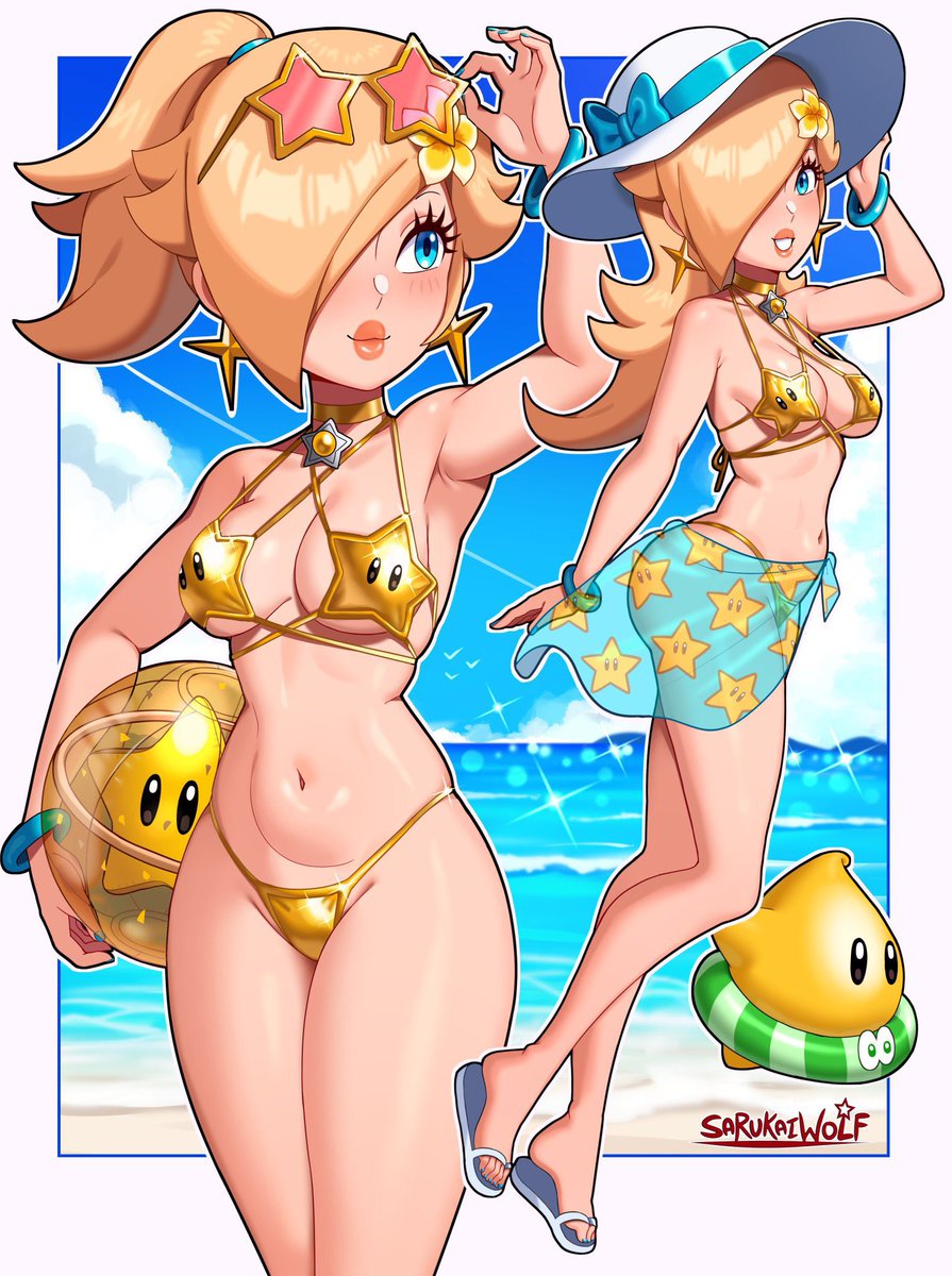 gremlynne's tweet photo. Beach Rosalina inspired by @SarukaiWolf https://t.co/6czk7gAlvZ
