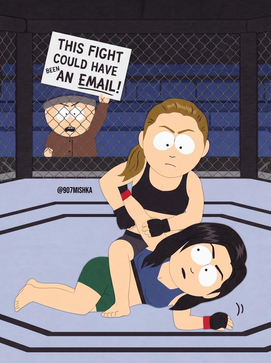 907mishka's tweet photo. This fight could have been an email.

#mma #ufc #netflix #rondarousey #ginacarano https://t.co/4no6JR94ja