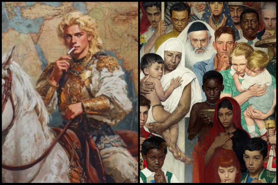 knightafren's tweet photo. @Inhuman_Arsenic @cesarumen Art was pure Aristocratic expression until the 18th century . Then came the great dilution, commodifying the sacred skill, flinging open the institutions to every grubby working class hand, letting the mob's resentments and factory floor sufferings flood the canvas. https://t.co/orjDoq3497