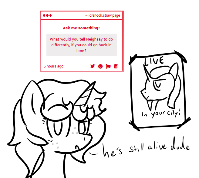 20Hoffee08's tweet photo. Neighsay is a political speaker, who often goes on tour across Equestria when he is not running the EEA https://t.co/1n18drAVkN https://t.co/bWLbuBJ14D