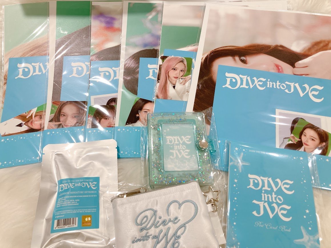 IVE DIVE into IVE ファンコン 購入特典 コンプリート セット 📢 IVE 4th OFFICIAL FAN CLUB 'DIVE' [DIVE INTO IVE] FANCLUB KIT